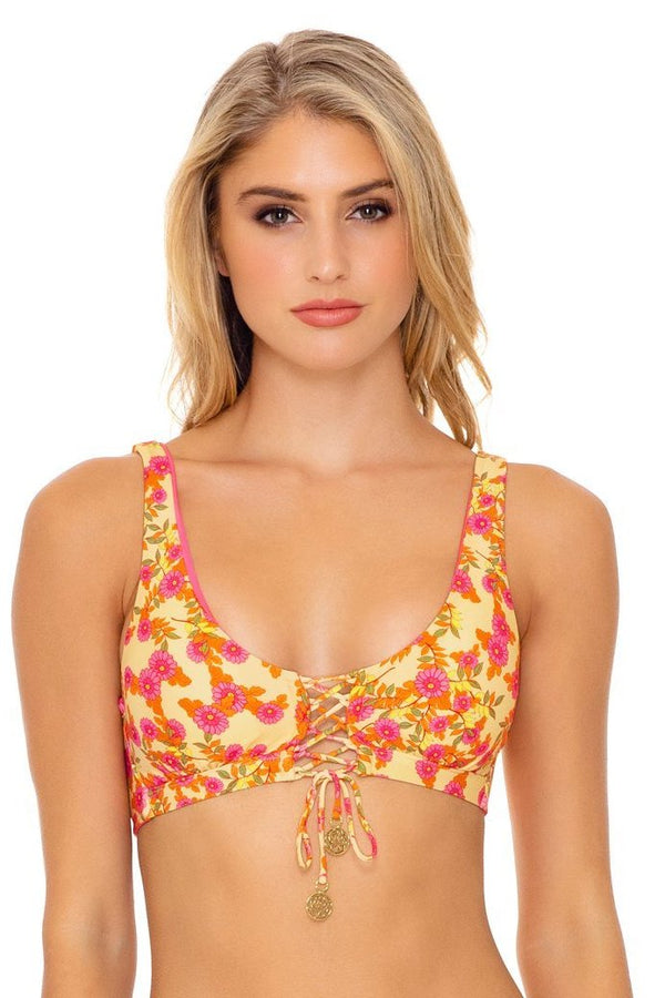 Luli Fama Desert Angel Laced Up Bralette